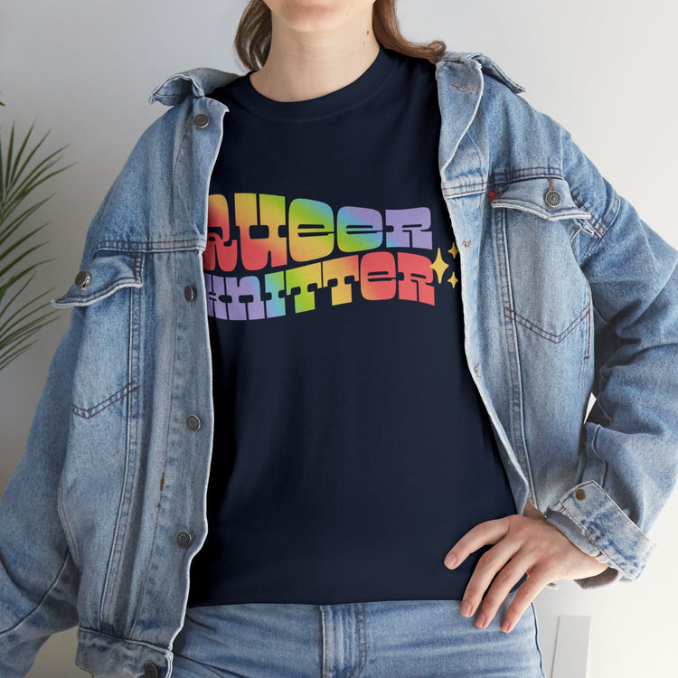 Queer Knitter Tee T-Shirt Printify