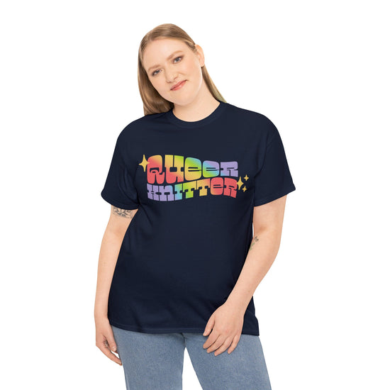 Queer Knitter Tee T-Shirt Printify