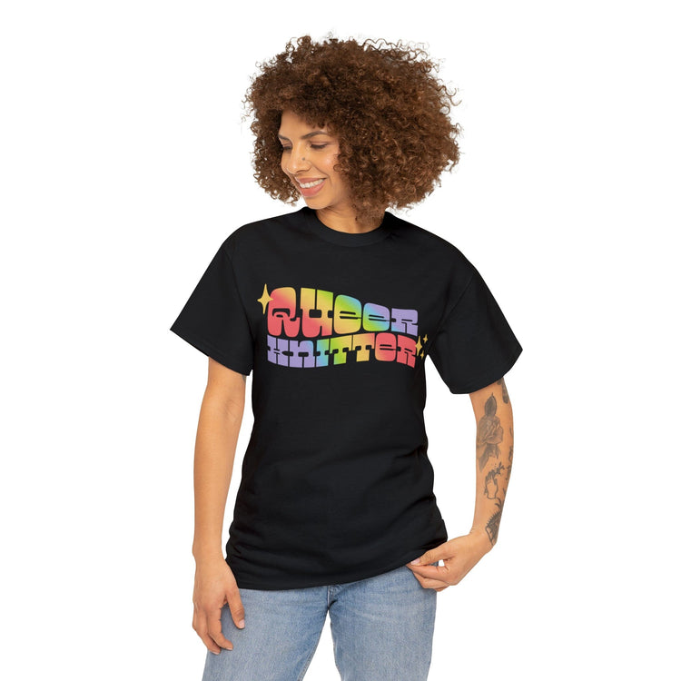 Queer Knitter Tee T-Shirt Printify