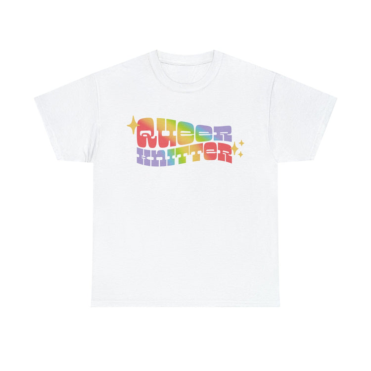 Queer Knitter Tee T-Shirt Printify White S