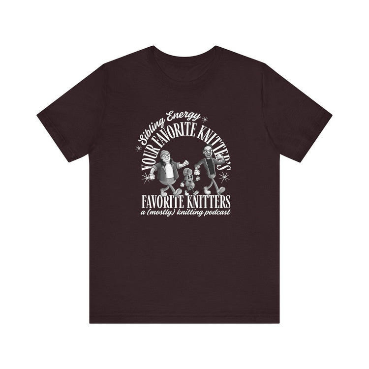 Sibling Energy Rubber Hose Character Tees T-Shirt Printify Oxblood Black XS