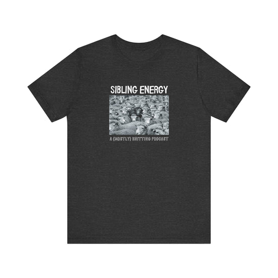 BLACK DIY Punk Rocker Sibling Energy Tee T-Shirt Printify Dark Grey Heather S