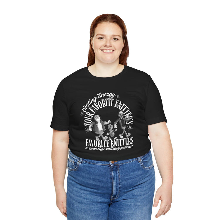 Sibling Energy Rubber Hose Character Tees T-Shirt Printify