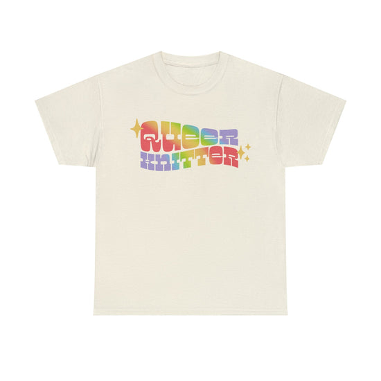 Queer Knitter Tee T-Shirt Printify Natural S