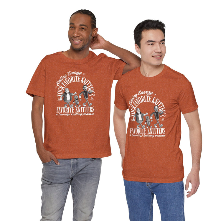 Sibling Energy Rubber Hose Character Tees T-Shirt Printify