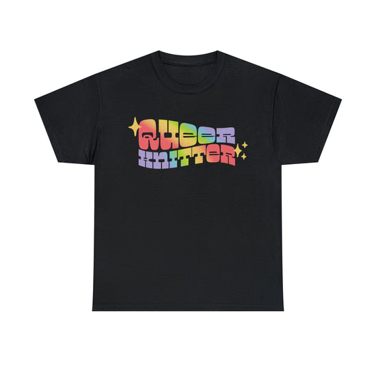 Queer Knitter Tee T-Shirt Printify Black S