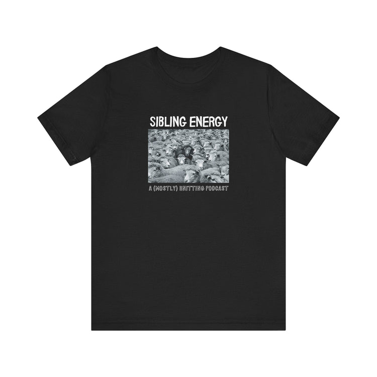 BLACK DIY Punk Rocker Sibling Energy Tee T-Shirt Printify Black S