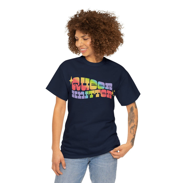 Queer Knitter Tee T-Shirt Printify