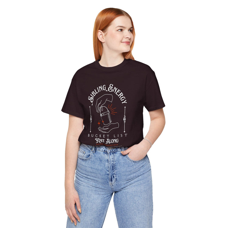 Sibling Energy Bucket List KAL Gothic Tee T-Shirt Printify