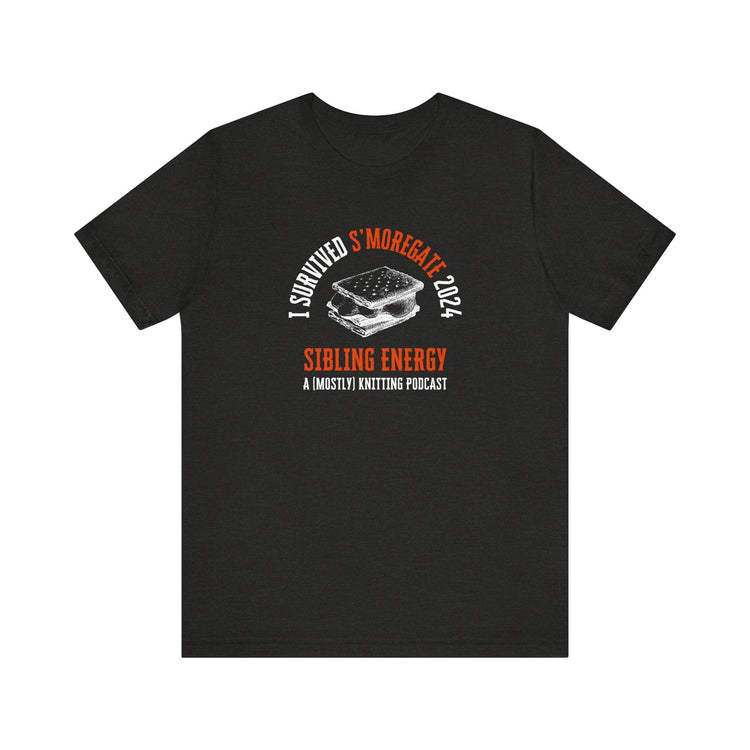 S'moregate 2024 Sibling Energy T-Shirt T-Shirt Printify Black Heather XS