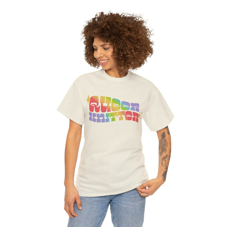 Queer Knitter Tee T-Shirt Printify