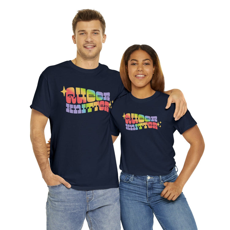 Queer Knitter Tee T-Shirt Printify