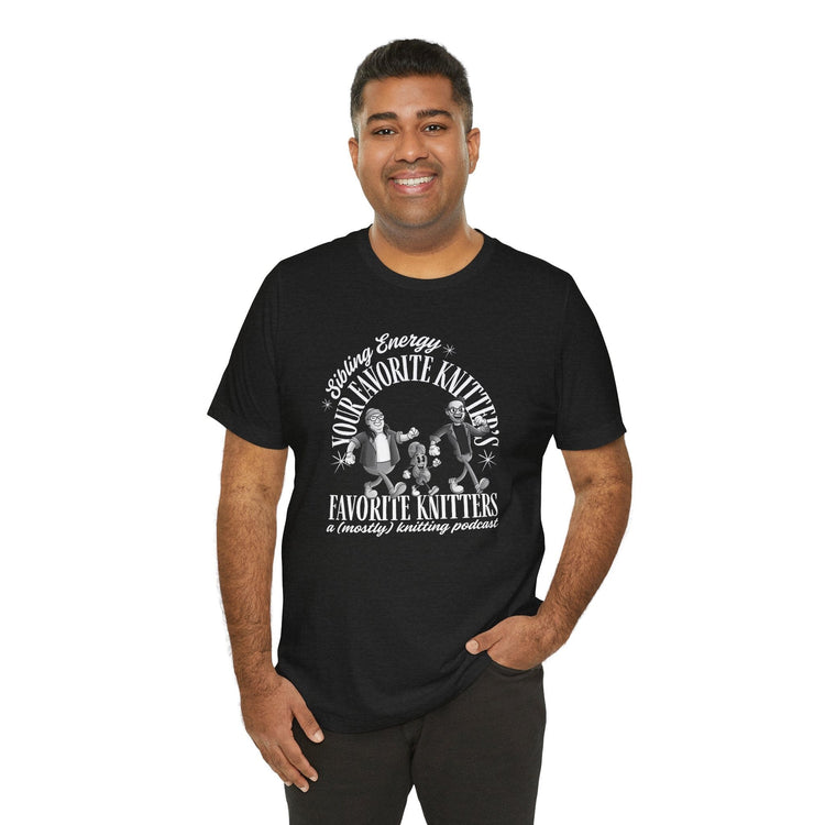 Sibling Energy Rubber Hose Character Tees T-Shirt Printify