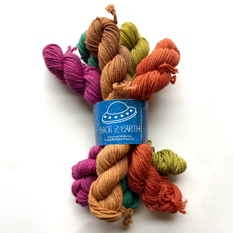 Back 2 Earth - DK Mini Set Yarn Emtothethird Yarn Co. Superwash