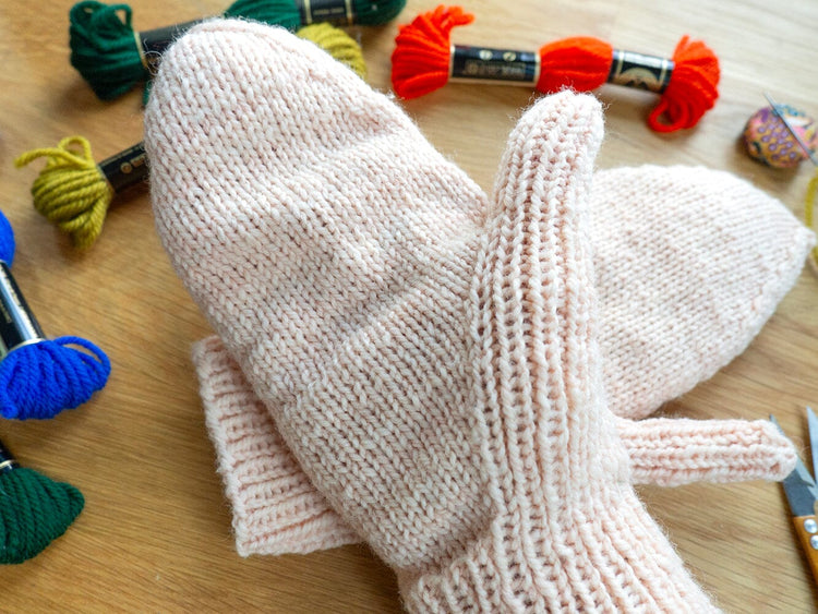 Floriography Mitten Pattern patterns Emtothethird Yarn Co.