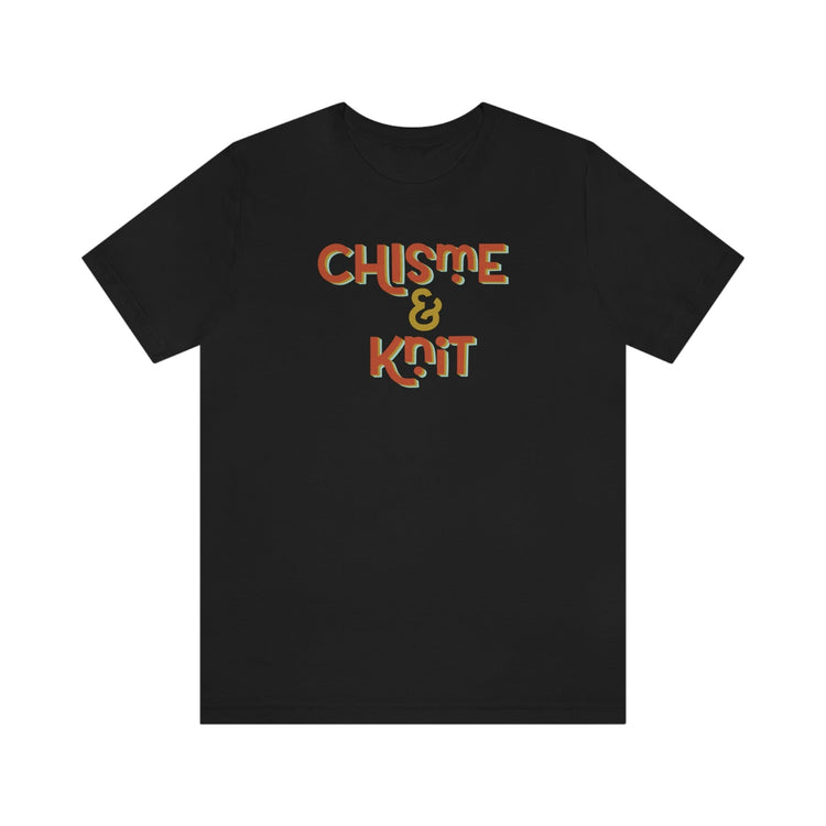 Chisme & Knit Tee T-Shirt Printify Black S