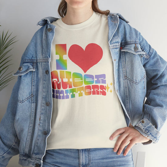 I Heart Queer Knitters Tee T-Shirt Printify