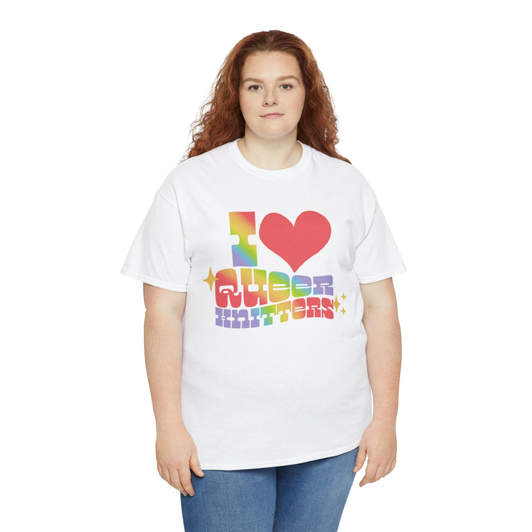 I Heart Queer Knitters Tee T-Shirt Printify