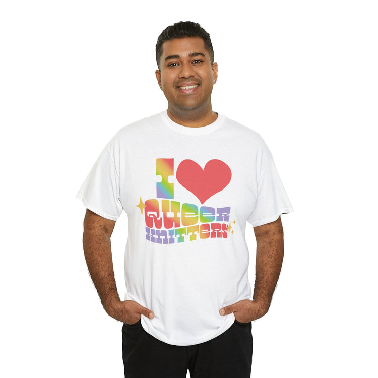 I Heart Queer Knitters Tee T-Shirt Printify