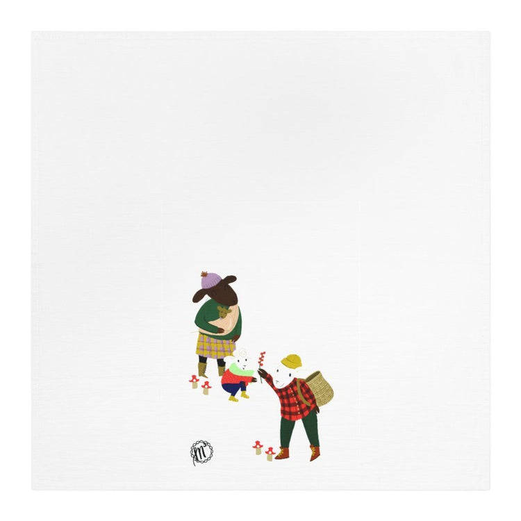 Sheep Activities Tea Towel Foraging Home Decor Printify
