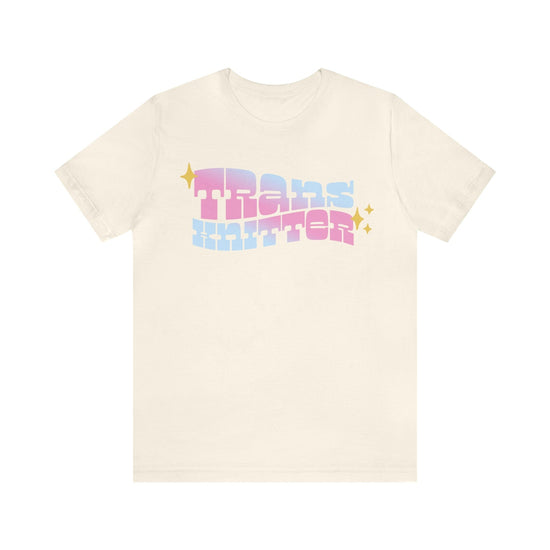 Trans Knitter Tee T-Shirt Printify Natural S