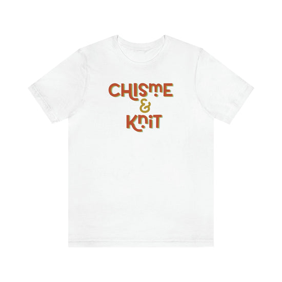 Chisme & Knit Tee T-Shirt Printify White S