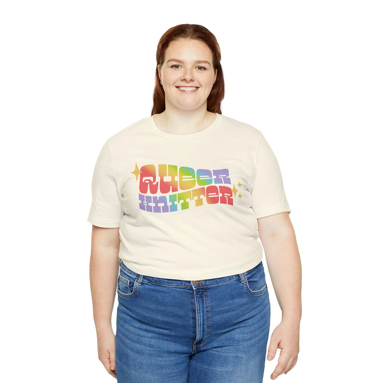 Queer Knitter Tee T-Shirt Printify