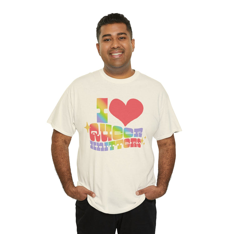 I Heart Queer Knitters Tee T-Shirt Printify