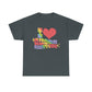 I Heart Queer Knitters Tee T-Shirt Printify Dark Heather S 