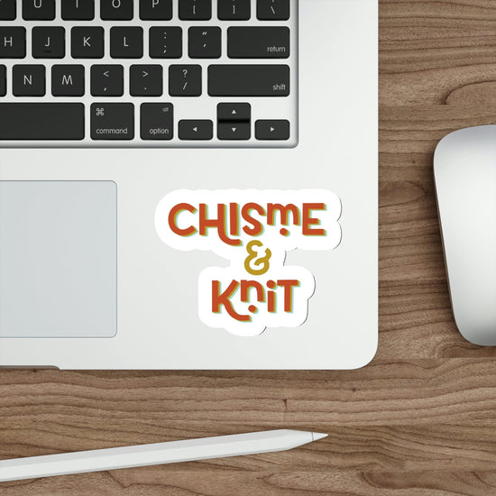 Chisme & Knit Stickers Paper products Printify 