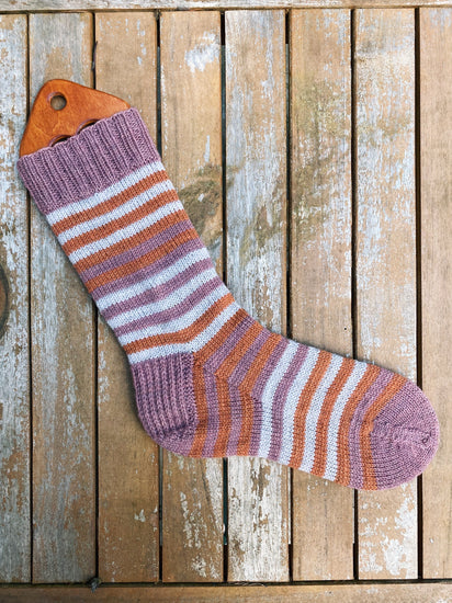 Rayas Sock Pattern pdf Emtothethird Yarn Co.
