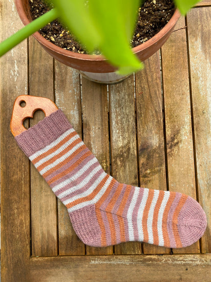 Rayas Sock Pattern pdf Emtothethird Yarn Co.