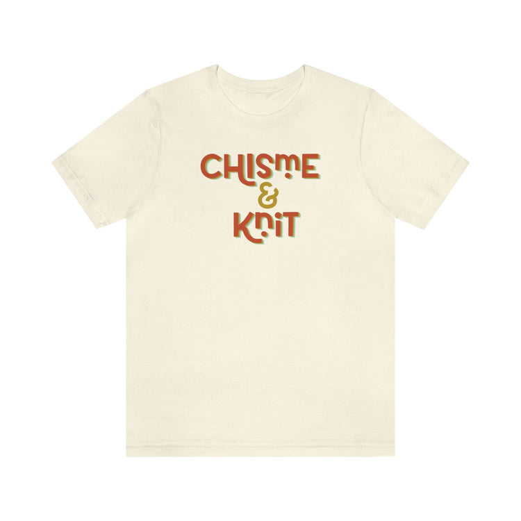 Chisme & Knit Tee T-Shirt Printify Natural S