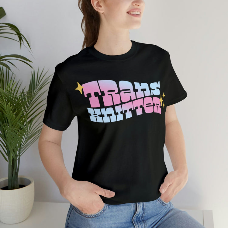 Trans Knitter Tee T-Shirt Printify