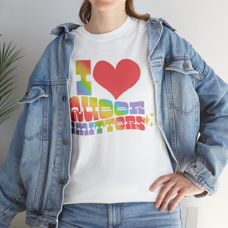 I Heart Queer Knitters Tee T-Shirt Printify