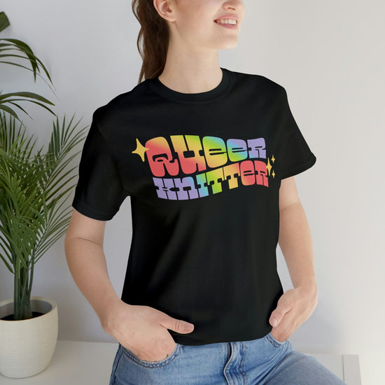 Queer Knitter Tee T-Shirt Printify