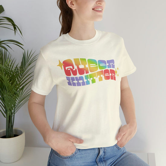 Queer Knitter Tee T-Shirt Printify