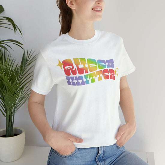 Queer Knitter Tee T-Shirt Printify