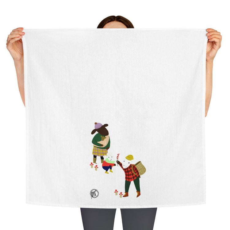 Sheep Activities Tea Towel Foraging Home Decor Printify