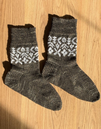 Sock Set - Beneath The Walnut Tree Mezcla, Yarn Emtothethird Yarn Co.