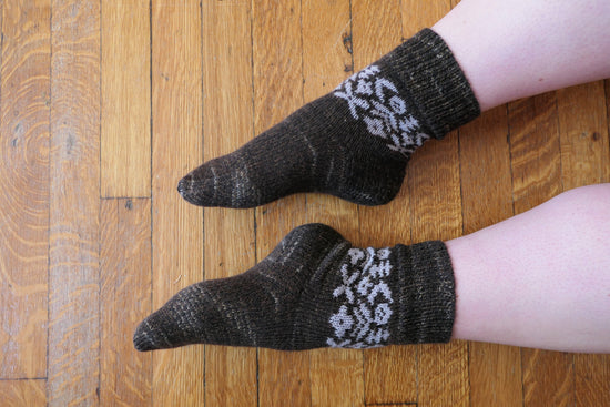 Sock Set - Beneath The Walnut Tree Mezcla, Yarn Emtothethird Yarn Co.