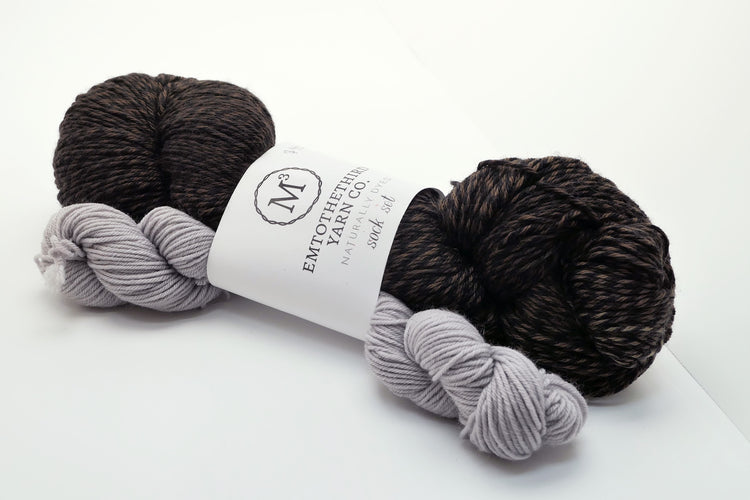 Sock Set - Beneath The Walnut Tree Mezcla, Yarn Emtothethird Yarn Co.
