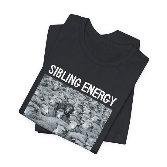 Black DIY Punk Rocker Sibling Energy Tee T-Shirt Printify 
