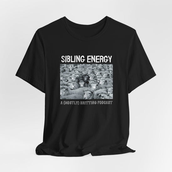 Black DIY Punk Rocker Sibling Energy Tee T-Shirt Printify 