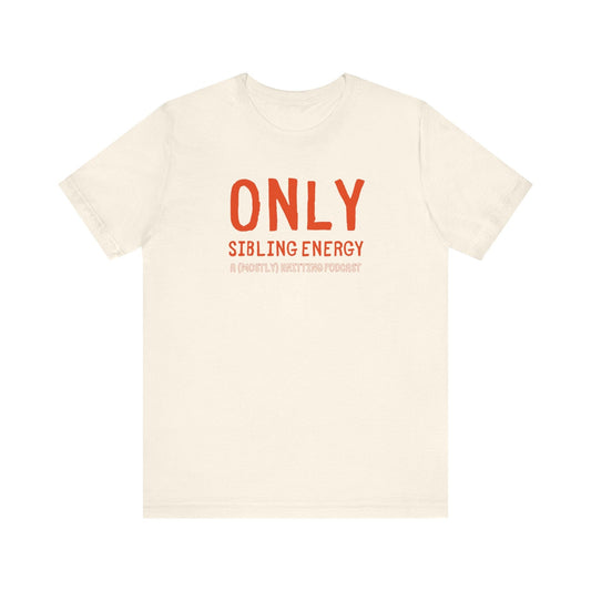 ONLY Sibling Energy Tee T-Shirt Printify Natural S 