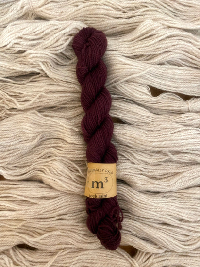 Mini Skein - Sugar Plum Yarn Emtothethird Yarn Co. 