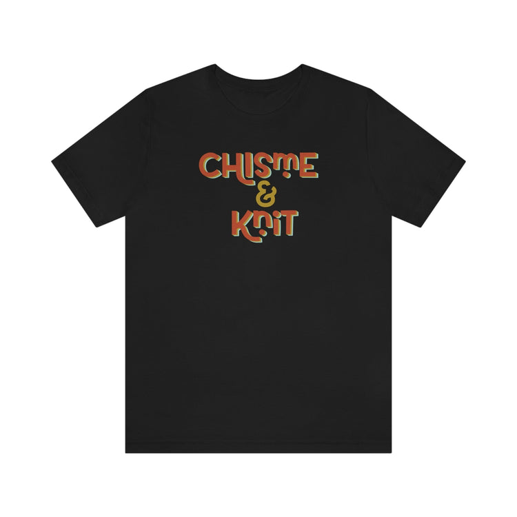 Chisme & Knit Tee T-Shirt Printify Black S 
