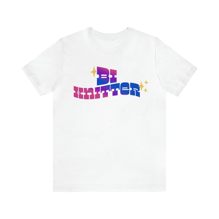 Bi Knitter Tee T-Shirt Printify White S 