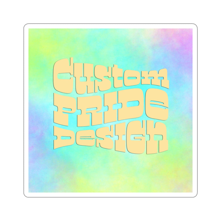 Custom Pride Knitter Sticker Paper products Printify White Die-Cut 5" × 5"