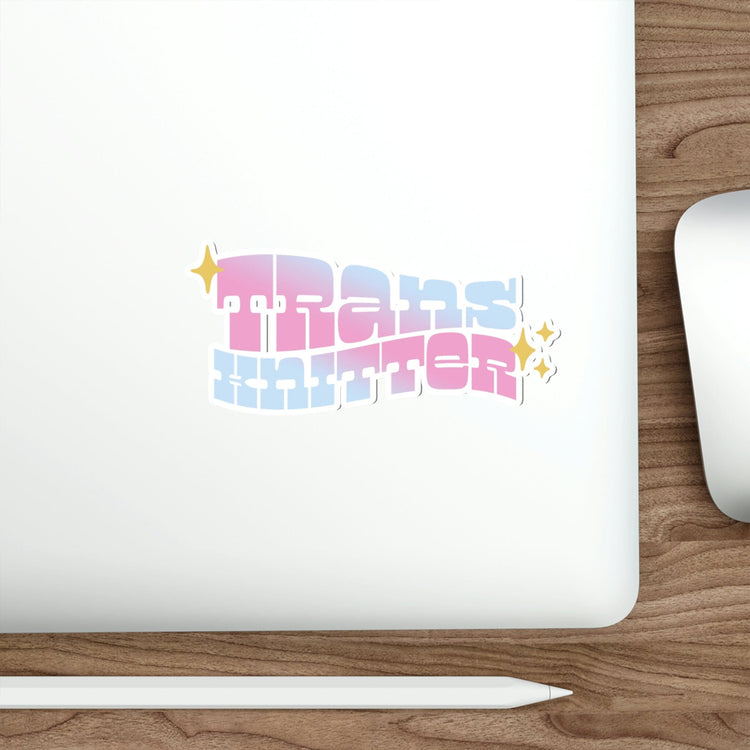 Trans Knitter Sticker Paper products Printify 